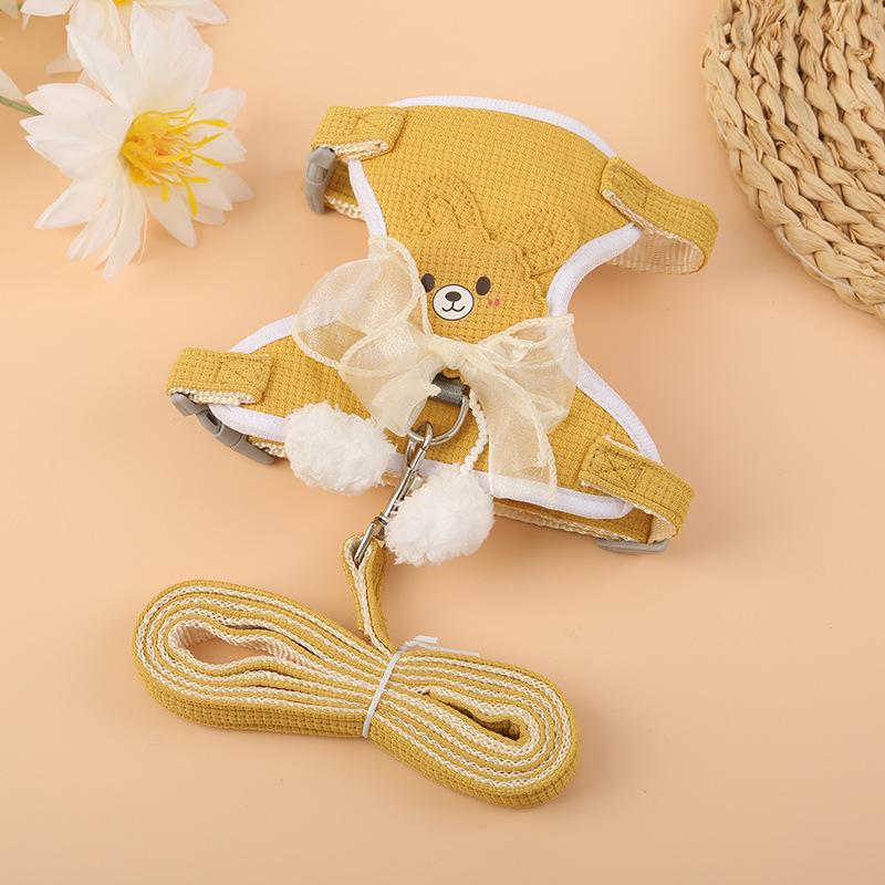 Pet Lightweight Chest Dog, Small Bee Chest, Strap, Dog Walking Leash, Dog Going Out Leash, Medium and Small Dog Chest