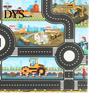 Model Decor Game Mat Identify Ability Vivid Fabric Urban Construction Engineering Small Map Toy for Kids Road Sign