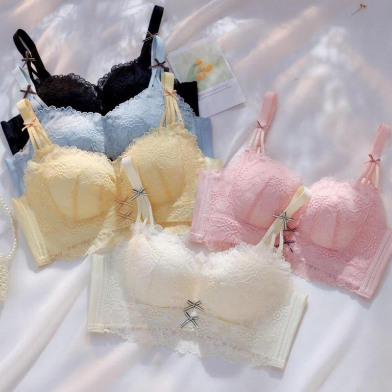 Non-steel Ring Gathered Thickened To Collect Side Breasts Anti-sagging Bra