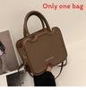 Pu Small Square Bag For Women With Zipper Closure And Street Style For Casual Outings