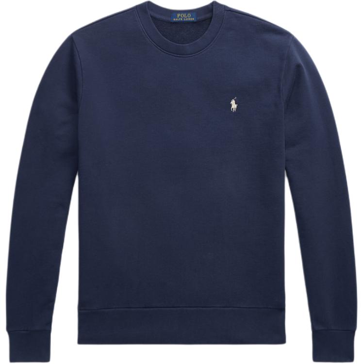 Винтажный хлопковый спортивный свитшот Polo Ralph Lauren с круглым вырезом для мужчин темно-синий MNPOKNI16823647 XS 27540₽