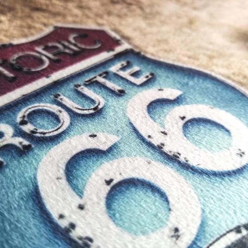 American Industrial Wind Lounge Rug Home Non-slip Mat Large Area Living Room Decoration Retro Rug Punk Style Rugs for Bedroom