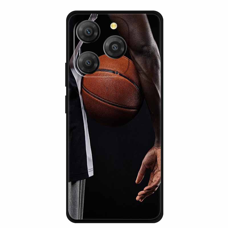 Για θήκη Blackview Shark 9 Shark9 Coque 6.67" Μαύρη Σιλικόνη Μαλακό Πίσω Κάλυμμα Θήκη Για θήκες τηλεφώνου Blackview Shark 9 Αντικραδασμική