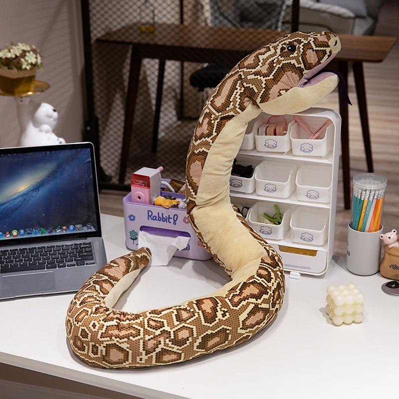 Realistic Python Plush Toys Stuffed Animal Toys Spoof Plush Snake Doll Home Plushies Ornaments Snake Toys for Children