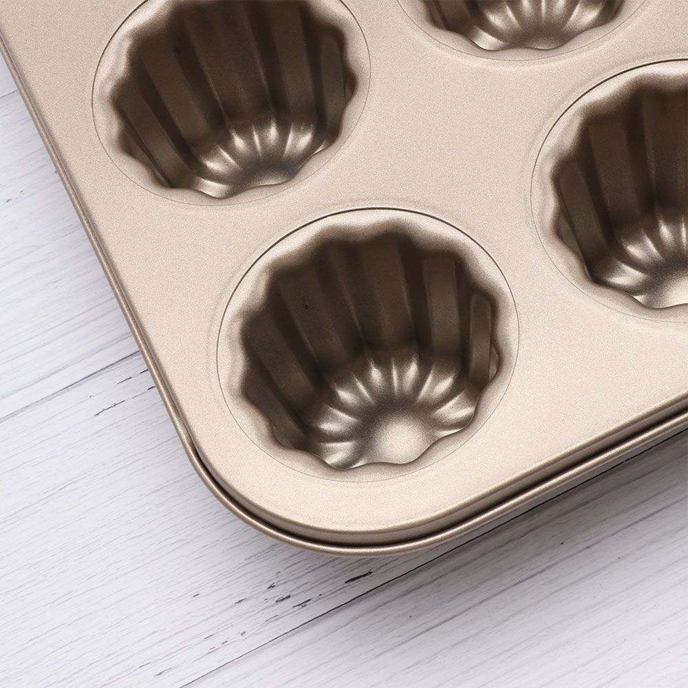 Muffin Pastry Carbon Steel French Bakeware Custard Cannele Mould Cake Pan Baking Tool Canele Mold