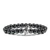 Natural Stone Tiger Eye Elastic Bracelet with Lion Beads – European & American Style
