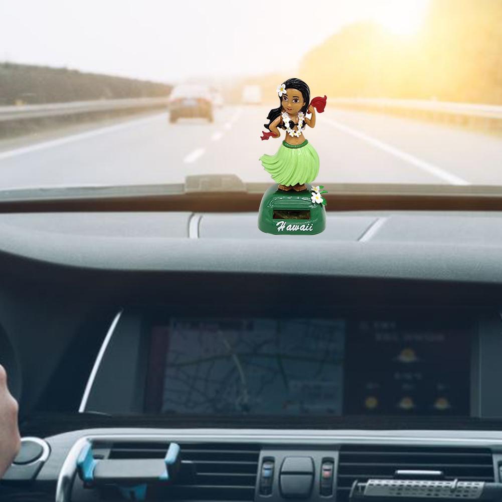 Solar Dancing Figure Toy Hawaii Girl Dashboard Hawaii Dancing Girl Car Dashboard Decorations Hawaiian Shaking Head Dancer