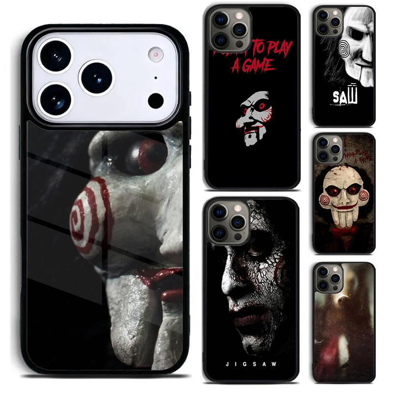 Jigsaw Saw Phone Case for iPhone 17 16 15 Pro Max Air 14 13 12 11 Plus Shockproof Cover