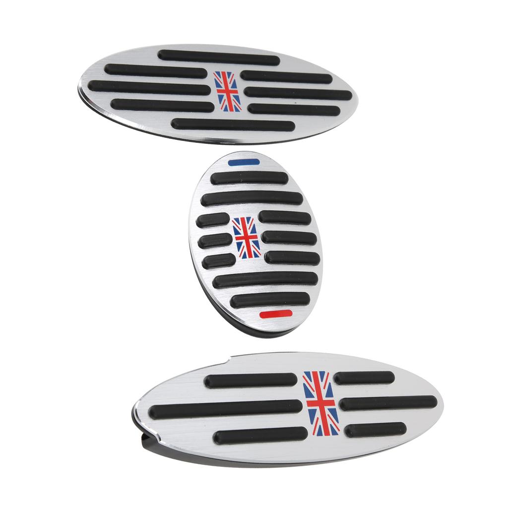 3PCS Accelerator Pad with Rest Step Stainless Steel PPE Rubber Replacement for F54 F55 F56 F60