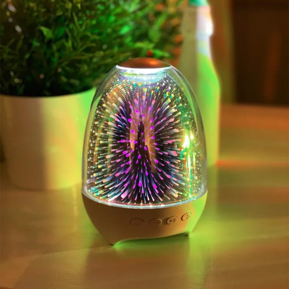 Bluetooth speaker night light with fm radio sd card wireless usb bass