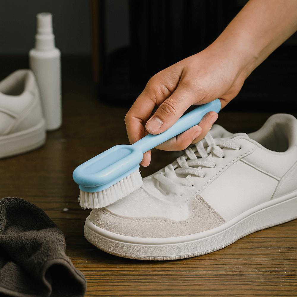 2PCS/SET Plastic Long Handled Shoe Brush Ergonomic Soft Bristled Board Brush Portable Shoe Washing Brush Shoe Cleaning