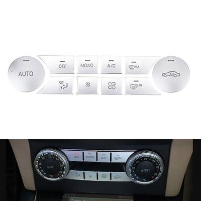 Chrome Center Console Air AC Button Cover Trim für Mercedes-Benz C GLK W204 X204