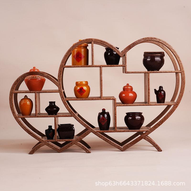 Simulation Retro Mini Bogu Frame Vase Playing House Doll House Children'S Miniature Model Ornament Toy