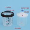 Kit Tazza Vernice per Aerografo Liner Monouso Design Antigoccia Misurino Tazza Miscelazione Vernice 165/400/600ml