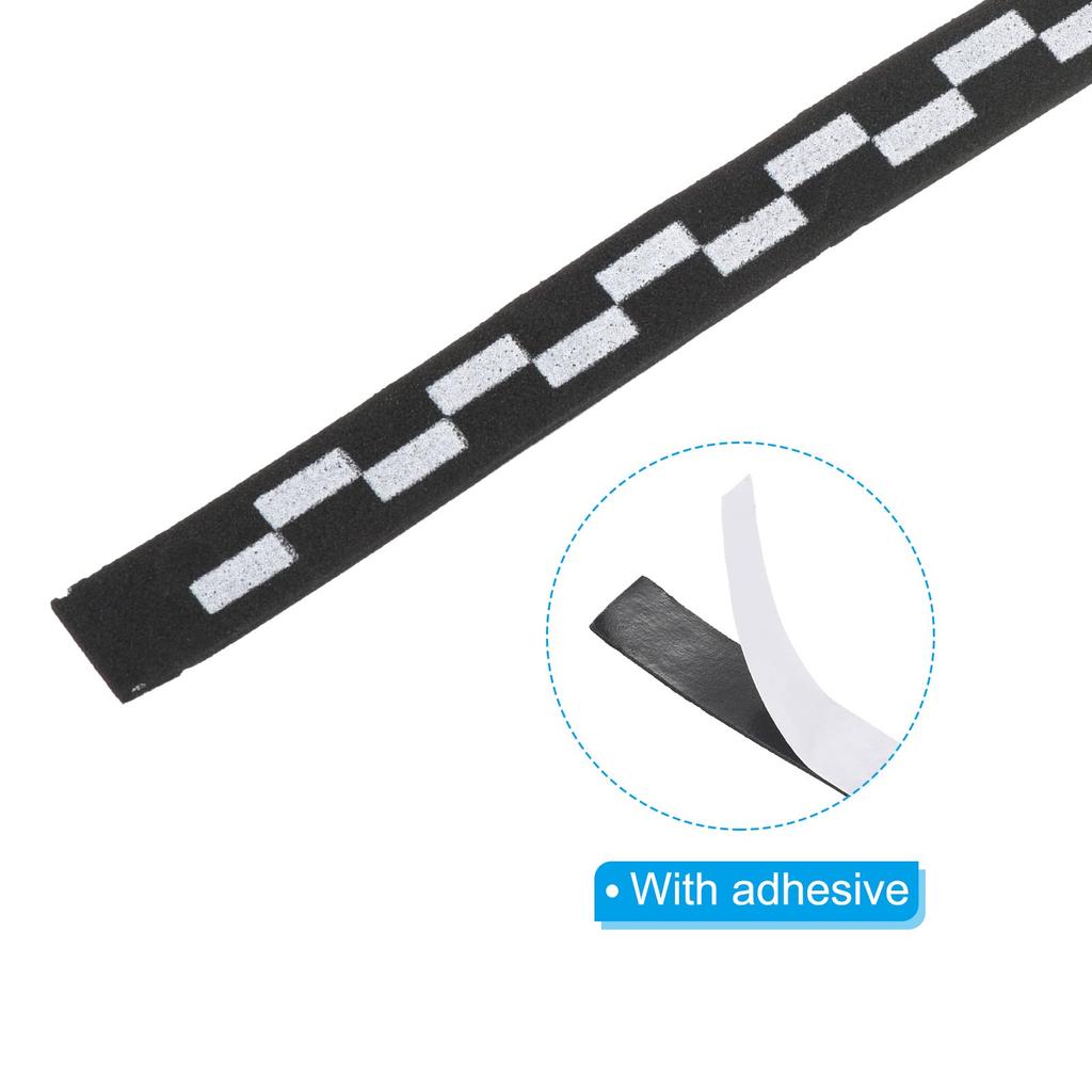 PATIKIL 450mm Table Tennis Side Ping Pong Edge Tape with Rubber and Blade Edge Protection for Paddle Black Tape, 6-Piece Rackets,