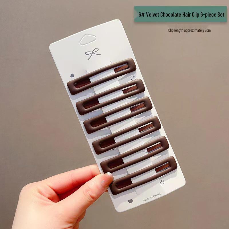 

Матовый BB Зажим для волос: Высококлассное украшение для головы для женщин, тренд 2025 года, идеально подходит для челок и высоких причесок