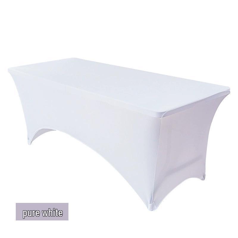 Elastic Wrinkle-Resistant Tablecloth: 4FT, 6FT, 8FT - Washable Cover for Outdoor Wedding, Party, Banquet, and Dining Tables