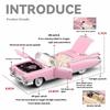 1/24 Cadillac Eldorado 1959 Alloy Sports Car Model Metal Die Cast Sound and Light Pull Back Boy Gift Ornament Halloween Toys