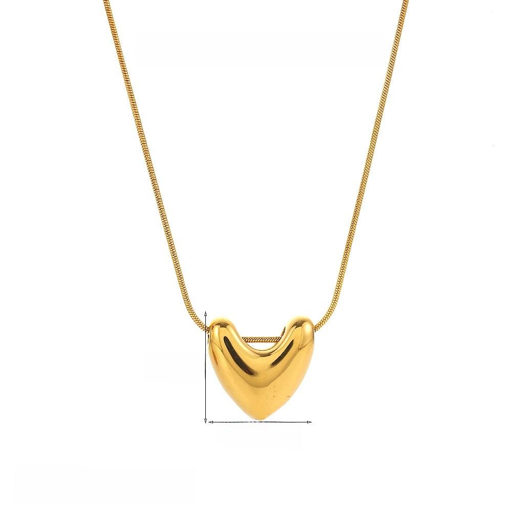 Geometric Stainless Steel Necklace For Women With Ushaped Design Suitable For Casual Wear