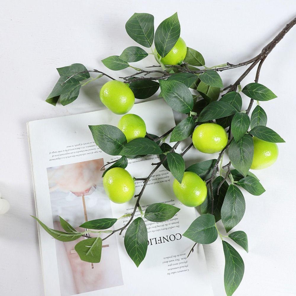 Vibrant Artificial Tangerine Branches Realistic Orange Tree Branch  Home Decor