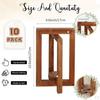 Wood Farmhouse Lantern Candle Holder Wooden Lanterns for Home Mantle Country 1Pc
