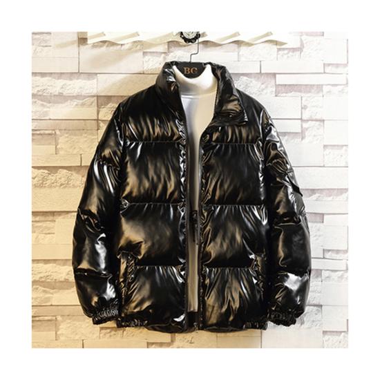 Moda de Invierno para Hombre Chaquetas Gruesas Acolchadas de Algodón Masculinas Holgadas de Color Sólido Abrigos Cálidos Parkas Acolchadas con Capucha Cálidas para Hombre