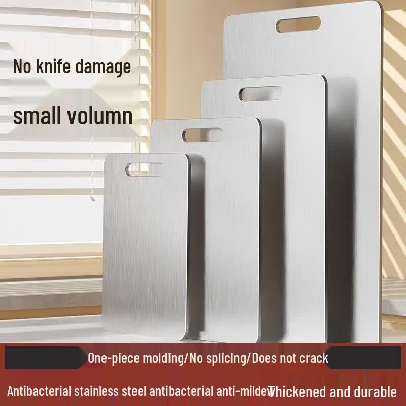 Zhicheng Jiamei Double-Sided Stainless Steel Cutting Board 20cm x 29cm (Small)