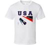 Usa Winter Games Bobsledding Gold Medal T Shirt