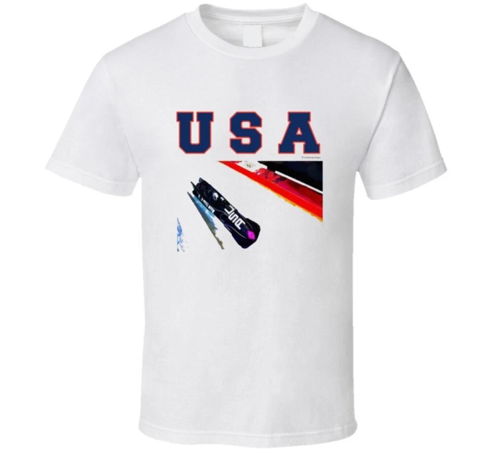 Usa Winter Games Bobsledding Gold Medal T Shirt XL