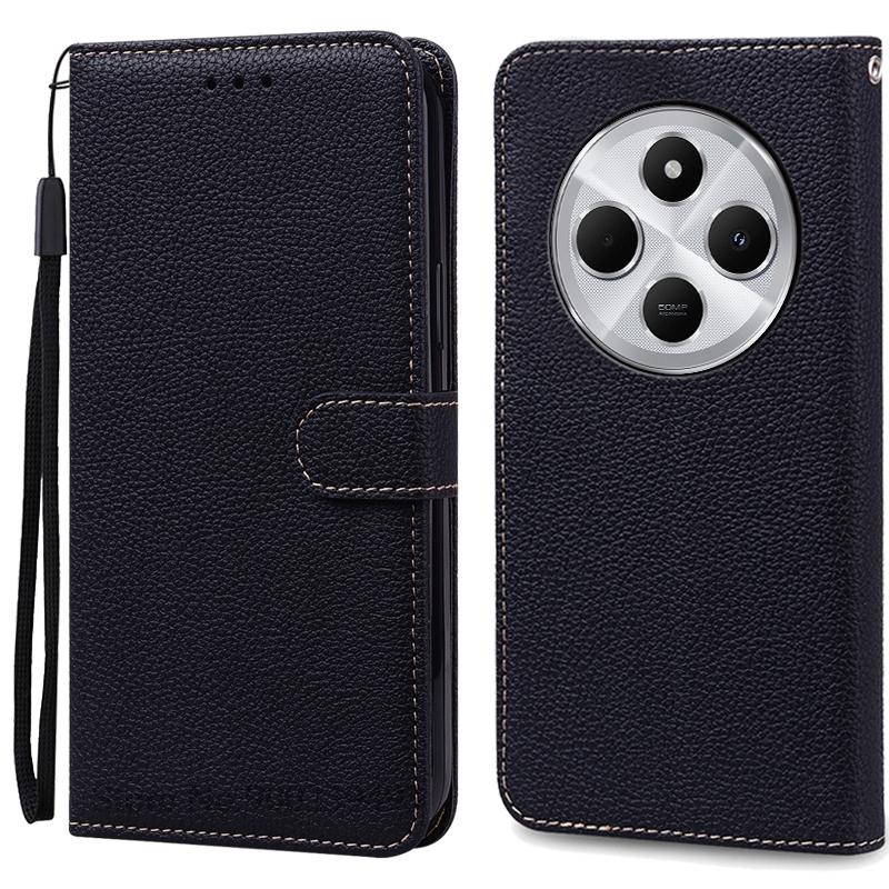 For Poco C75 Case Luxury Leather Flip Wallet Case For Poco C75 Case Xiaomi Poco C75 C 75 Case Silicone Book Cover Coque Fundas