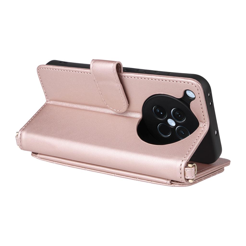 For Oppo Find X8s 5G Case with Shoulder/Wrist Strap Leather Phone Cover Stand Wallet