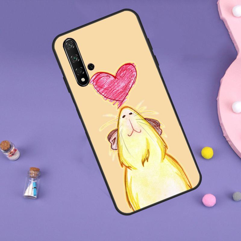 Cute Cartoon Guinea Pig For Huawei Nova 10 9 SE 3i 7i 8i 11i 12i Y60 Y61 Y70 Y72 Y73 Y90 Y91 P20 P30 P40 Lite Case