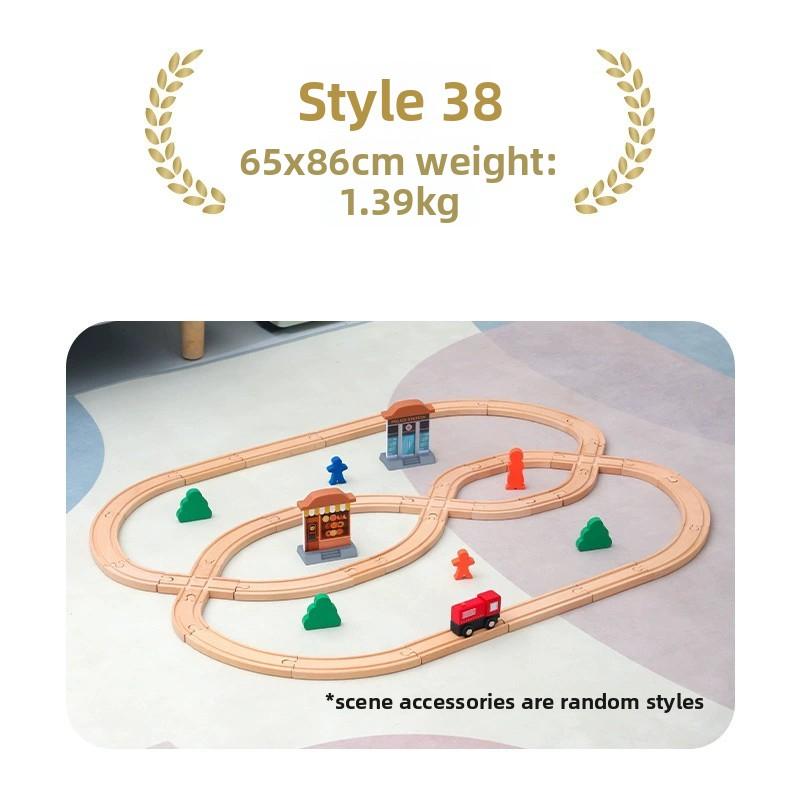 High-Quality Multiple High-Quality Wooden High-Quality Train High-Quality Track Collection Kit Play Sets High-Quality For High-Quality Children