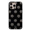 Three dimensional Silver Bead Flowers Suitable for 14promax Apple 16 Mobile Phone Case IPhone 13 Hanging Chain 11 Metal Wind 12 Soft