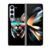 For Samsung Galaxy Fold 6 Case Cool Space Animal Clear Hard Phone Cases for Galaxy Z Fold6 5G 2024 Back Cover Zfold6 Shells Capa