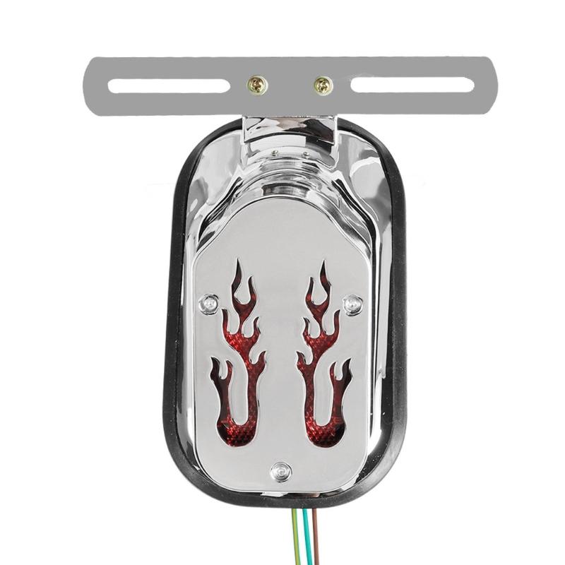 

Stylish LED Motorcycle Integrated Lamp Brake Turn Signals Rear Tail Light Assembly Waterproof for All Weather Conditions серебряный