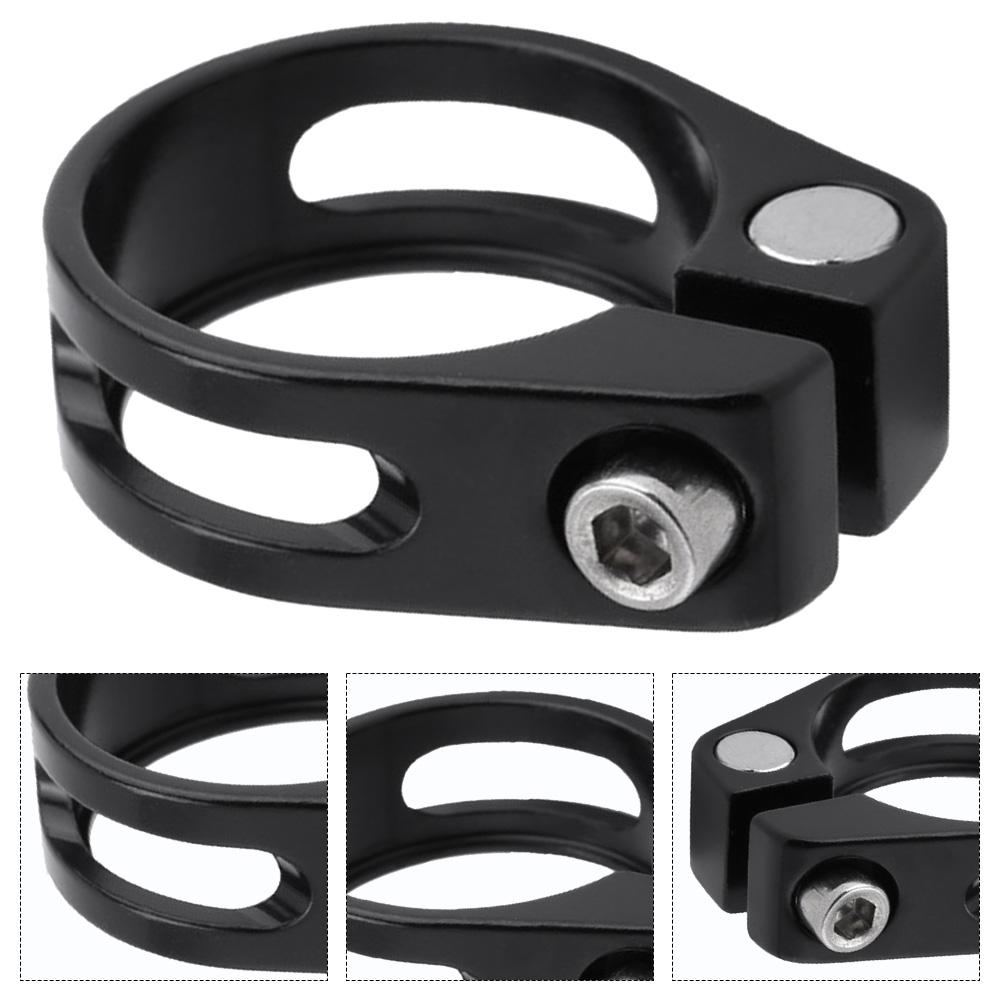 Aluminum Alloy Bike Seat Post Clamp 28.6mm Bicycle Seatpost Tube Clip Bicycle Seatpost Clamp for Mountain Bike Road Bike