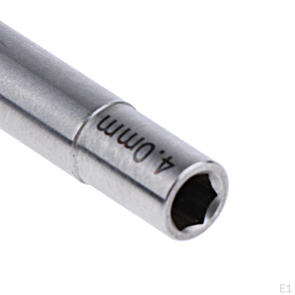 Metallschlüssel Schaft Sechskantmutter Steckschlüssel Schraubendreher Verstellbarer Adapter 4,5/4,0mm, Länge 8mm