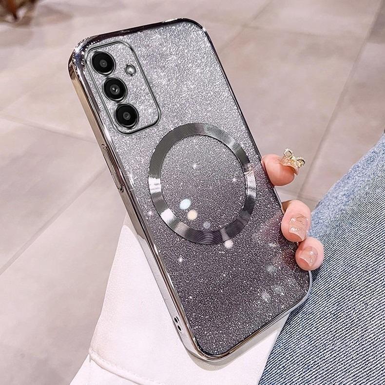 

Магнитный гальванизированный градиентный блестящий A58 Простой 2A79 Противоударный чехол Подходит для чехлов для телефонов OPPOReno13Pro OPPOk11X