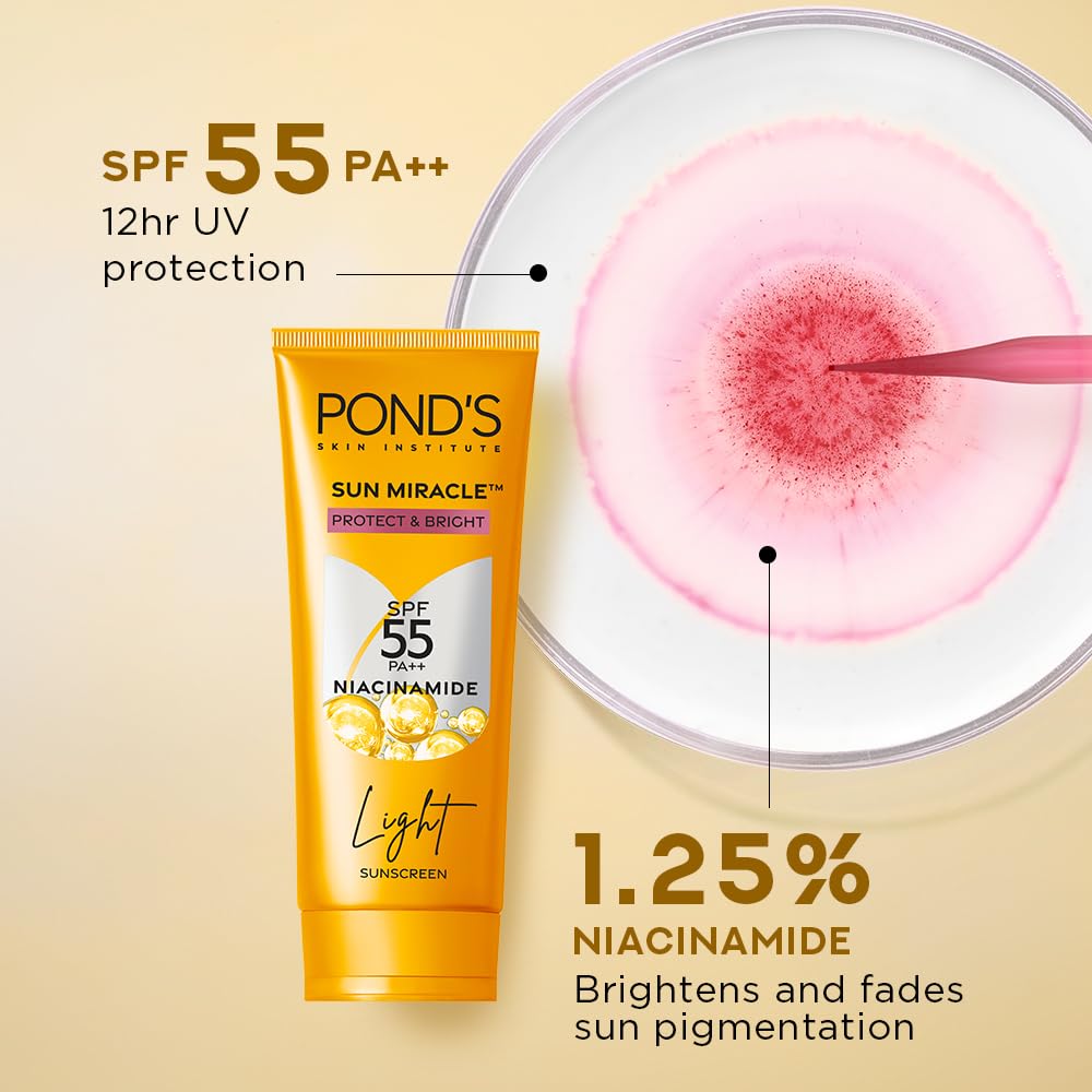 POND'S Sun Miracle SPF 55 PA+++ Light Sunscreen 50g