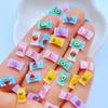 50Pcs New Cute Mini 5*9mm Candy Flat Back Resin Scrapbooking DIY Jewelry Craft Decoration Accessorie