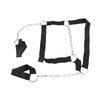 Men Chest Harness Black Punk Style Adjustable Tightness PU Metal Chain Men Top Chest Suspender for Cosplay Party