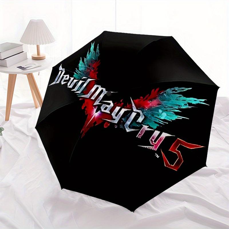 1pc Devil May Cry 5 Automatic Opening/closing Umbrella, Foldable Sunshade, Perfect Gift for Friends, Durable Plastic Handle Yy250808054