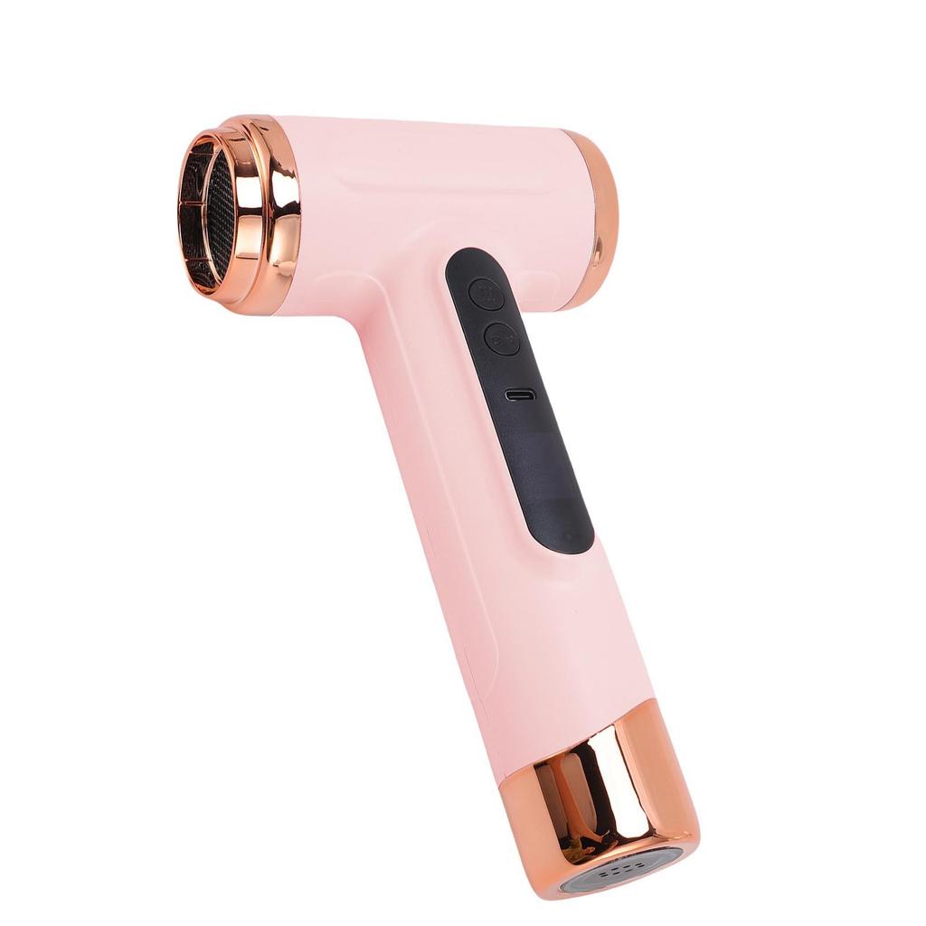 Cordless Ionic Hair Dryer 200W 30000 RPM USB Rechargeable Blow Dryer with 360 Degree Rotating Nozzle Low Noise for