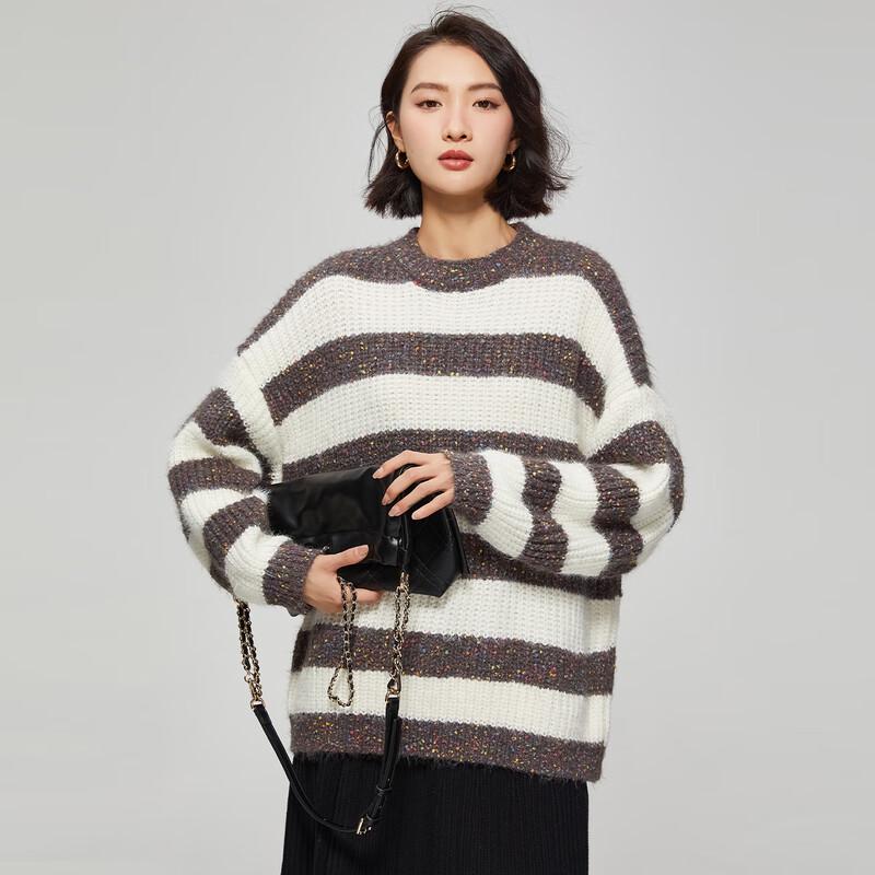 Women's French Style Striped Knitted Sweater