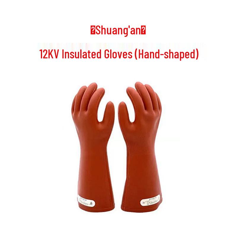 10kV Electrician Anti-Shock Insulating Rubber Gloves for Power Maintenance