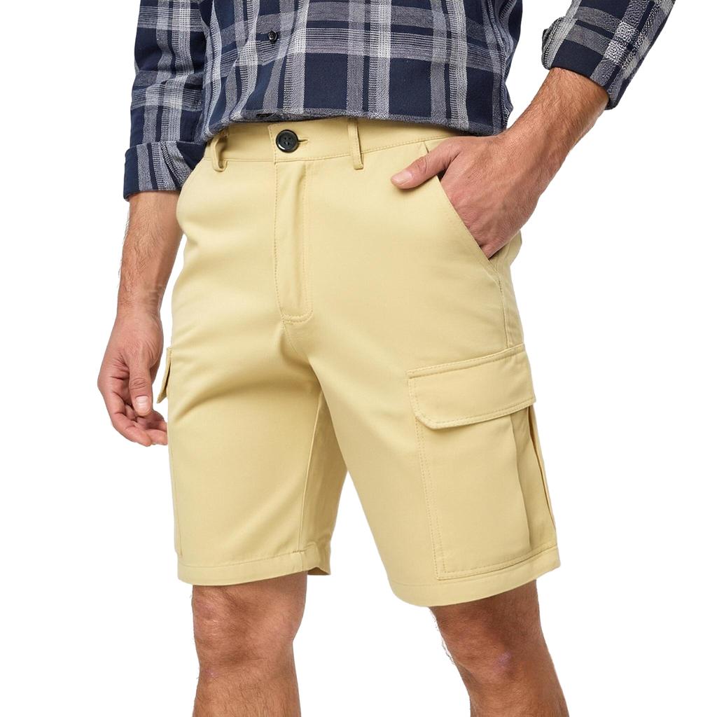 Men's Casual Sportswear -color Cargo Pants, Men's Multi-pocket Shorts