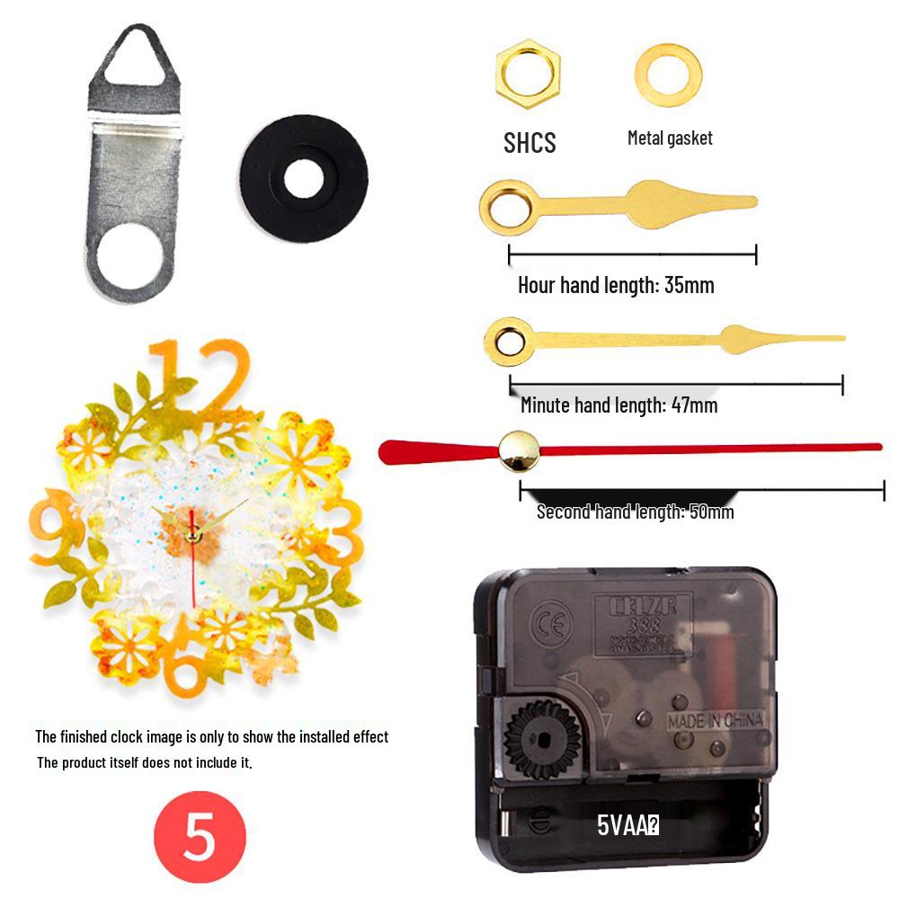 DIY Kulaté hodiny Silikonová forma s římskými číslicemi