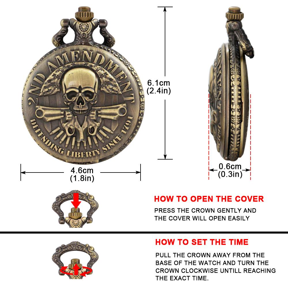10pcs/lot Wholesale Quartz Pocket Watch Steampunk Necklace Clock Stainless Steel Watch Pendant with Chain Gift Reloj Hombre