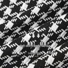 Women's Houndstooth Lapel Long-Sleeve Dress